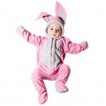 Детский карнавальный костюм "Малышка Зайка", цвет розовый: комбинезон на 6-9 месяцев (рост 75 см)