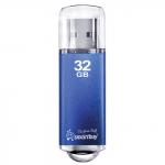 Флэш-диск 32GB SMARTBUY V-Cut USB 2.0, металл. корпус, синий, SB32GBVC-B