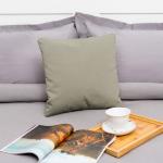 Декоративная подушка "Этель" 40х40 см, Английский стиль, цвет серый