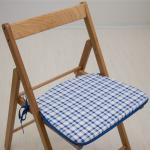 Подушка на стул «Синяя клетка", 41 х 36 х 3 см