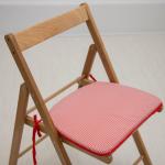 Подушка на стул «Красная клетка", 41 х 36 х 3 см