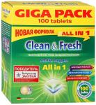 *Таблетки для ПММ "Clean&Fresh" Allin1 (giga) 100 штук