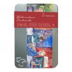 Hahnemuhle Набор открыток из акварельной бумаги, 230 г/м2, 10,5 х 14,8 см, 30 л, среднее зерно, жестяная коробка