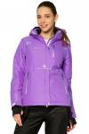 Женская зимняя горнолыжная куртка фиолетового цвета 1812F