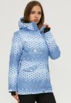 Женская зимняя горнолыжная куртка голубого цвета 1803Gl