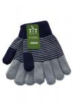 Двуслойные перчатки на зиму для девочек (4-8 лет) - 2259сс