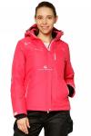 Женская зимняя горнолыжная куртка розового цвета 1812R