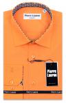 0165TESF  Мужская оранжевая рубашка Elegance Slim Fit