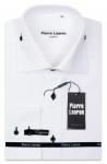 0120TESF  Мужская рубашка белая Elegance Slim Fit с контрастными пуговицами