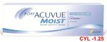 Контактные линзы 1-DAY ACUVUE MOIST for ASTIGMATISM (1 уп.=30 шт.) CYL -1,25 плюсовые