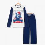 Пижама мужская KAFTAN: New Year, размер XL (52), цвет синий