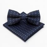Набор мужской: галстук-бабочка 12 х 6 см, платок 21 х 21 см, п/э