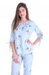 Пижама "Банни" голубой, трикотаж