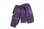 Кожаный фиолетовый женский джинсовый ремень B40-322