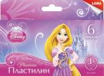 Плд-001 Пластилин Disney "Принцессы" 6 цветов, 20  гр., с европодвесом