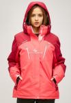 Женская зимняя горнолыжная куртка большого размера розового цвета 1850R