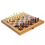Набор игр 3 в 1 (шашки, шахматы, нарды), МДФ, 30х30 см, 7911