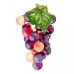 Фрукт искусственный в виде вино града, пластик, 24 ягоды, 4 цвета