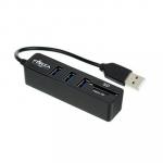 FORZA USB-хаб 3 USB, USB 2.0, кард-ридер SD, Micro-SD