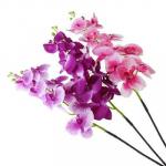 Цветок искусственный "В виде Орхидеи" 90-100 см, пластик, полиэстер, 3 цвета