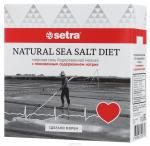 SETRA соль морская пищевая мелкая йодированная с пониженным содержанием натрия (солонка)
