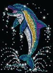 Мозаика из блесток. Дельфин