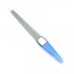 Пилка для ногтей металлическая с пластиковой ручкой, 17 см, арт.106
