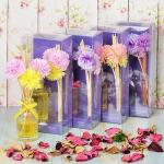LADECOR Ароманабор 50 мл с декором, с ароматами фрезии, цветочного сада, орхидеи, фиалки