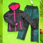 Комплект утепленный (Куртка Athletic Works (USA) Softshell серый принт + Штаны мембрана GRACE зеленый принт) (маломерит на 1 размер запрашивайте замеры в консультанте-онлайн)