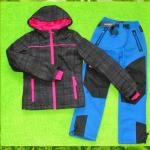 Комплект утепленный (Куртка Athletic Works (USA) Softshell серый принт + Штаны мембрана GRACE голубые) (маломерит на 1 размер запрашивайте замеры в консультанте-онлайн)