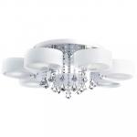 Светильник Escada Allegra 392R/7PL+LED Chrome/White D900/H380/7/Е27/40W