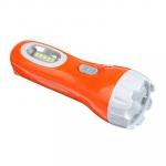 ЧИНГИСХАН Фонарь, 1 LED + 5 LED в ручке, 1Вт, аккумулятор 300мАч+ солн.батарея, 16 см, пластик, 2 реж