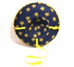 Надувные санки тюбинг/ватрушка "Желтые Звезды" диаметр 80 см. Быстрик