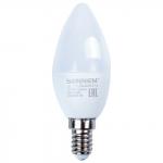 Лампа светодиодная SONNEN, 5(40)Вт, Е14, свеча, холодный/белый, LED C37-5W-4000-E14, 453710
