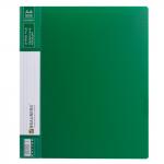 Папка на 2 кольцах BRAUBERG Contract, 35мм, зеленая, до 270 листов, 0,9мм, 221794