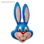 Шар фольгированный 24 Кролик, цвет синий