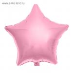 Шар фольгированный 18 Звезда, цвет розовый