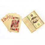 Карты сувенирные игральные "Золотые 100 долларов 2" 54 карты, пластик