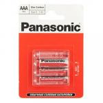 Элемент питания 4  шт. в уп. Panasonic Zinc Carbon R03/286 BL4 (00/1636/96)