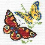 Набор для вышивания "Алиса" 0-050   "Бабочки-красавицы"
