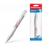 Ручка-корректор ErichKrause® Techno white, 6мл (в пакете по 1 шт.)