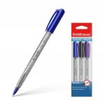Ручка шариковая ErichKrause® U-11, Ultra Glide Technology, цвет  чернил: синий, черный, фиолетовый (в пакете по 3 шт.)