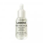 Увлажняющая сыворотка для лица с коллагеном и протеинами шелка Lanbena Silver Silk, 40 гр