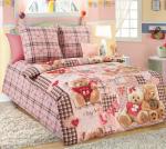 Комплект постельного белья «Плюшевые мишки розовые»