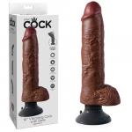 Вибромассажер 3в1 на съемной присоске 10 Vibrating Cock with Balls, 5410-29 PD