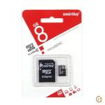 MICRO SD 8Gb Smart Buy Class 10 с адаптером SD