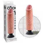 Вибромассажер King Cock Vibrating Cock Flesh, PD5405-21