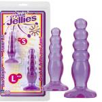 Набор Crystal Jellies из двух анальных стимуляторов  Anal Trainer Kit фиолетовый DJ0283-12CD