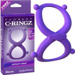Эрекционное кольцо Infinity Ring на пенис и мошонку фиолетовое, PD5801-12