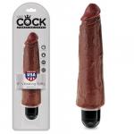 Вибратор King Cock 8 Vibrating Stiffy коричневый, 552329